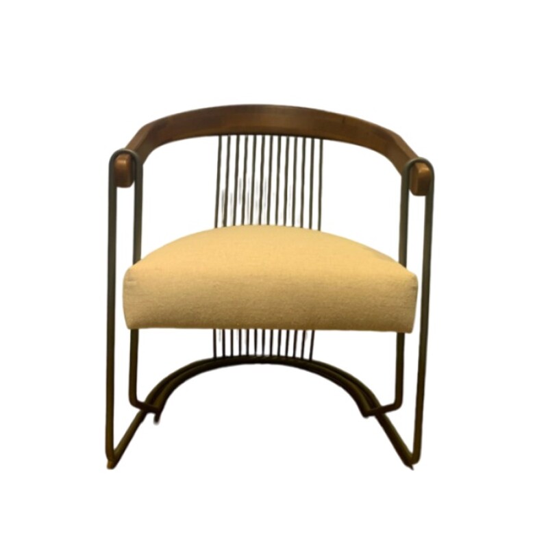 BUTACA MODELO HARPA - MADERA CLARA - TAPIZADO TELA CLARA BUTACA MODELO HARPA - MADERA CLARA - TAPIZADO TELA CLARA