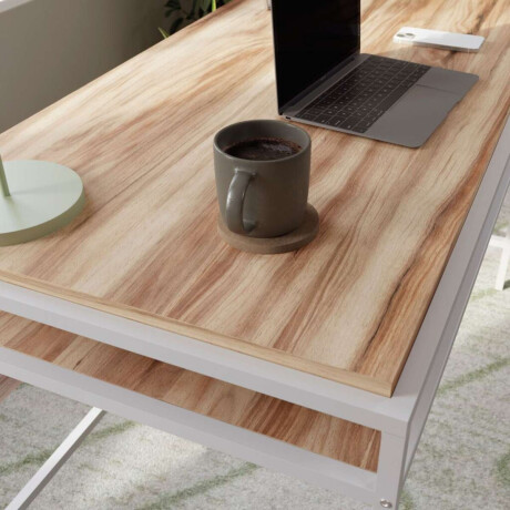 Escritorio con estanteri­a Sauder Nova Loft Acacia