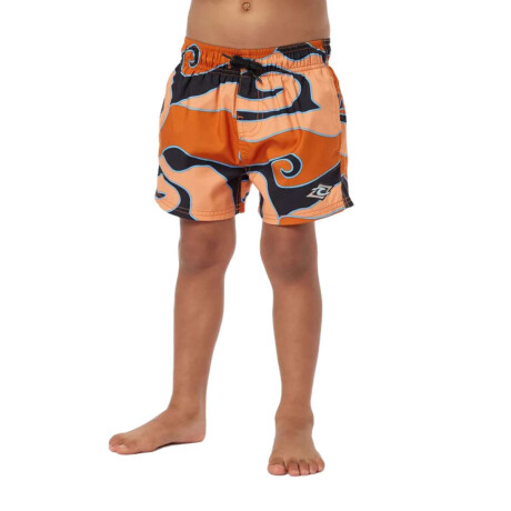 Voley Rip Curl Tube Town Waves Niño Naranja