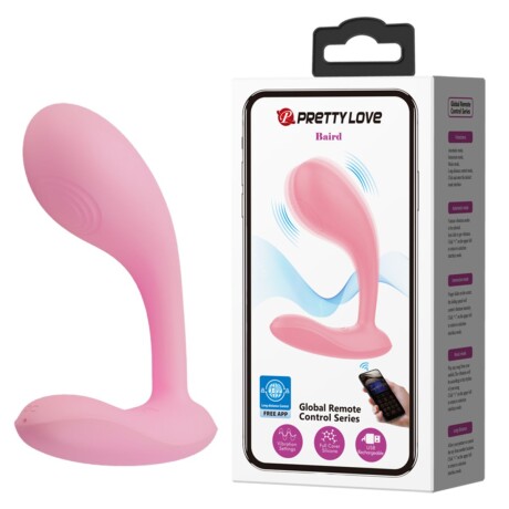 Vibrador Usb Con App Pretty Love Baird Rosa