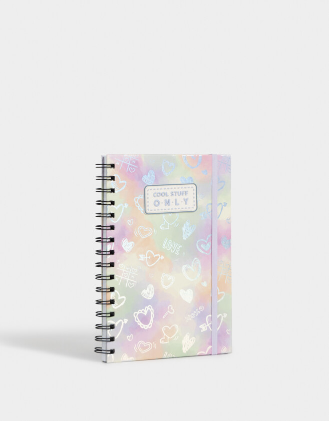 Anotadores Cuadernos y Memos Estampados Cuaderno A5 Holográfico Con Tag De Silicona - Combinacion Multicolor
