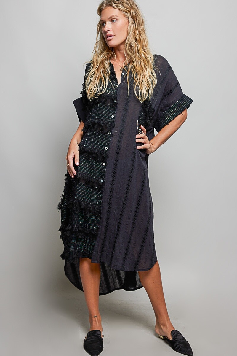 VESTIDO CAMISERO Negro