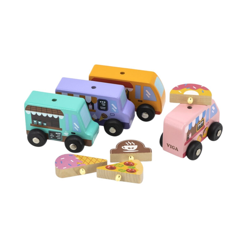Camión de Juguete Food Truck Madera Camión de Juguete Food Truck Madera