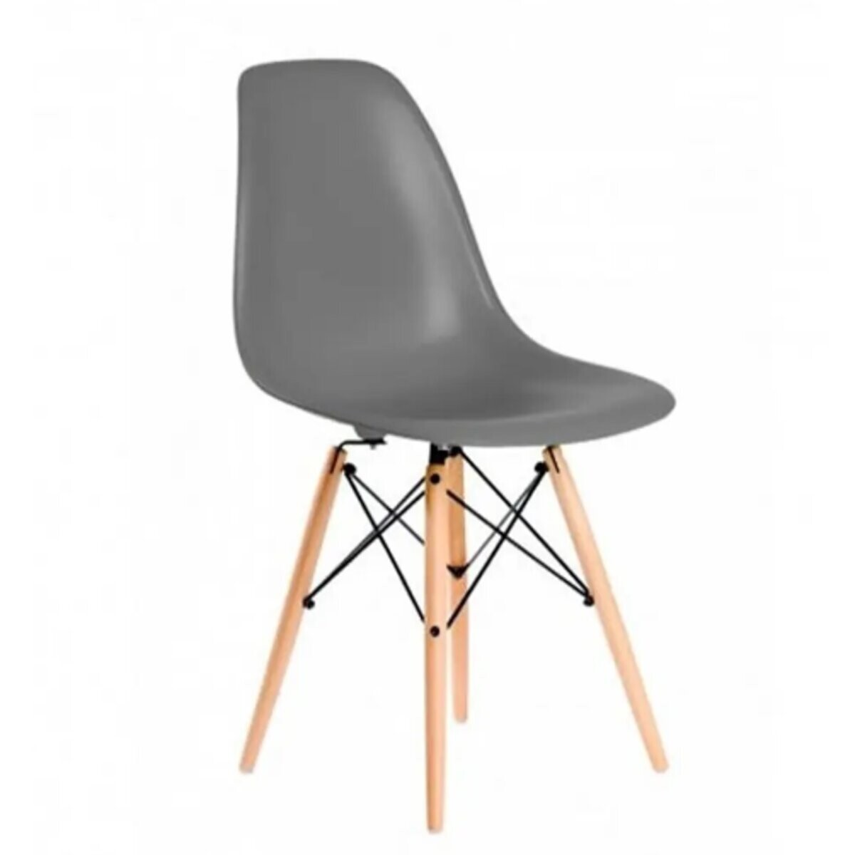 Silla Eames Comedor Cocina Mejor Calidad Mercado - Gris 