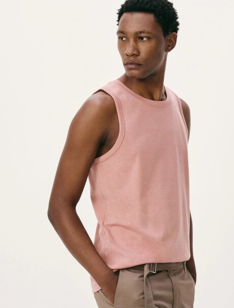 MUSCULOSA BÁSICA WORLD ROSA