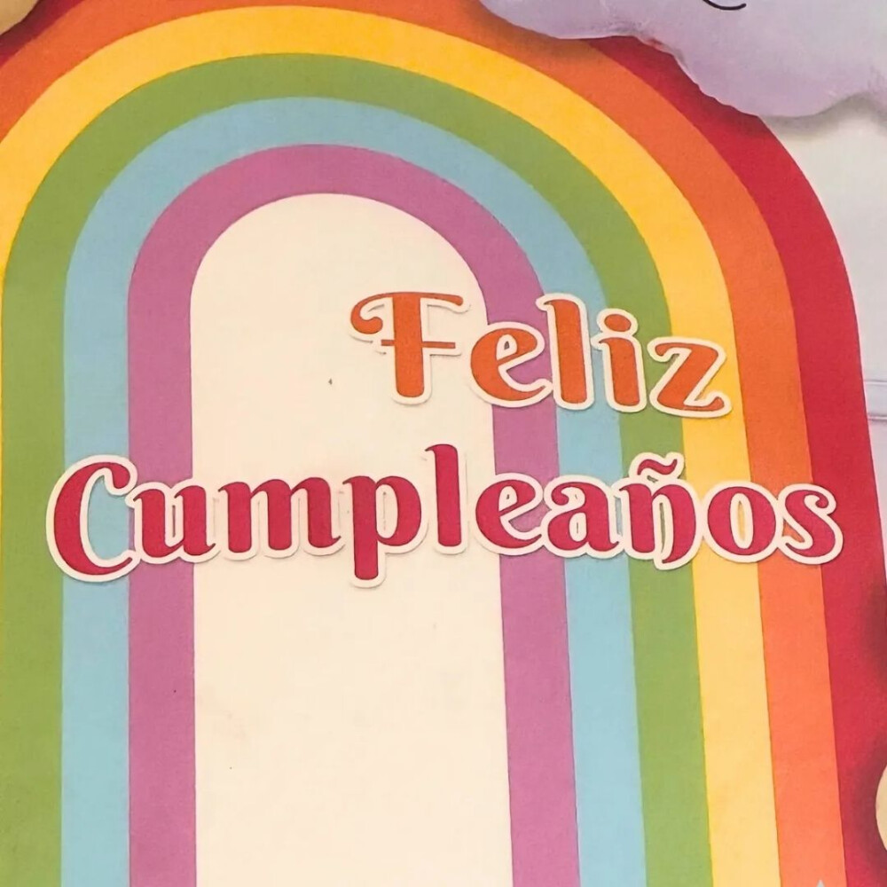 Set De Decoración Para Fiesta, Tema Arcoiris Set De Decoración Para Fiesta, Tema Arcoiris
