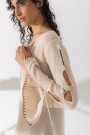 VESTIDO TIRA KNIT Crudo