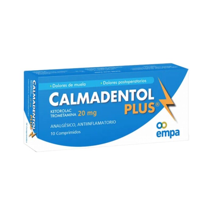 CALMADENTOL PLUS CJ X 10 COMP. única