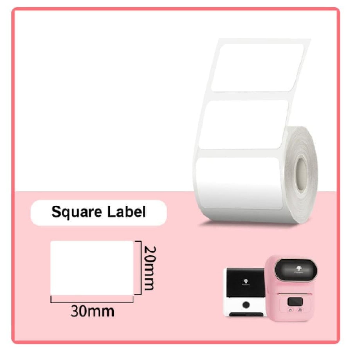 Etiqueta 20mm*30mm blanca impresora M110 300 uds. 