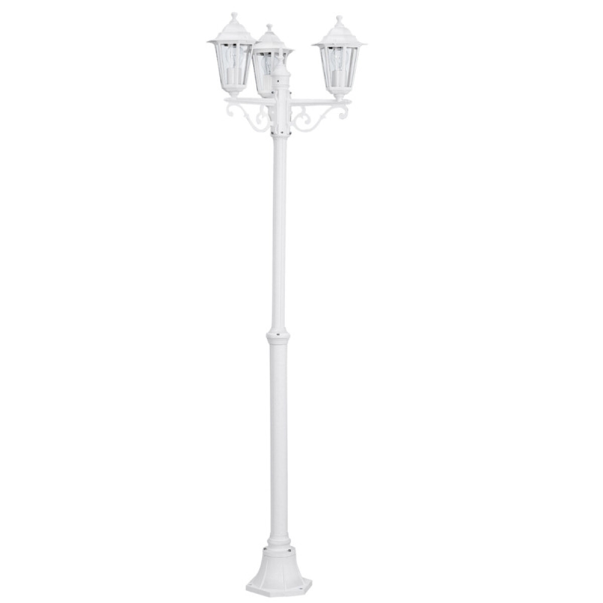 Farol colonial d/pie 3XE27 blanco A:192CM LATERNA5 - EG0418 