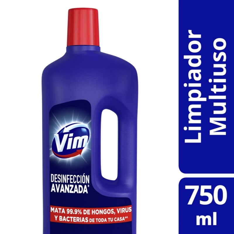 Limpiador Líquido Vim Desinfección Avanzada 750 ML Limpiador Líquido Vim Desinfección Avanzada 750 ML