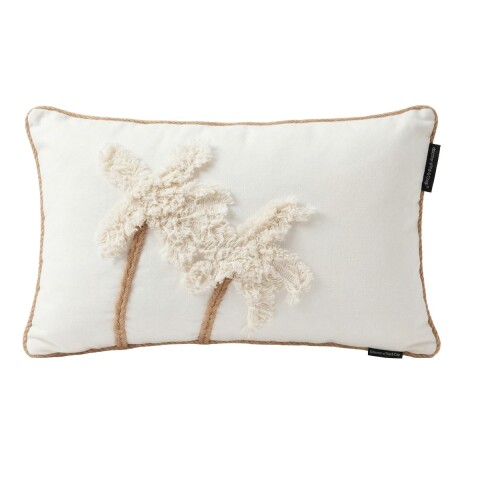 COJIN RECT BLANCO C/BORDADO 30X50CM Unica