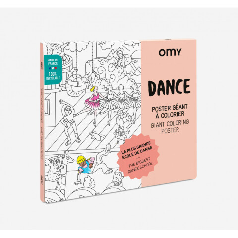 Póster gigante para colorear Dance