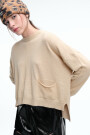 SWEATER COSTURA Beige