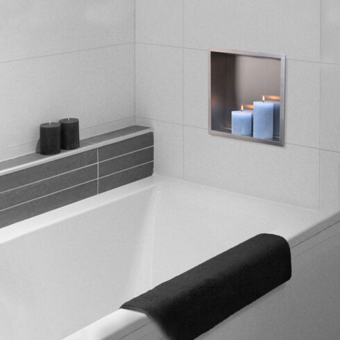 MOBILIARIO BAÑO NICHO ACERO INOXIDABLE SS304 SATINADO 000