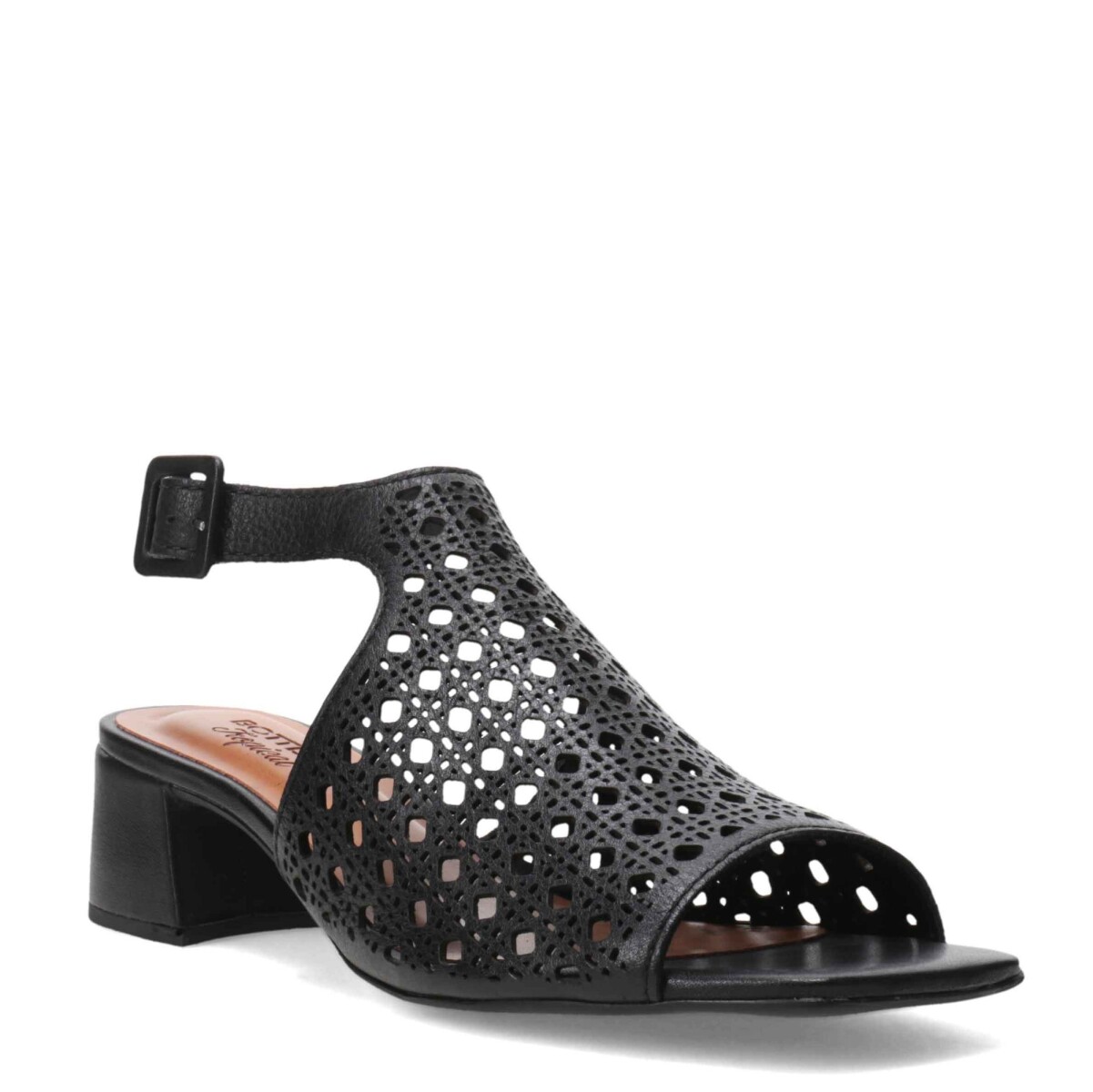 Sandalias de Mujer Bottero Calada con Taco - Negro 
