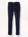 Pantalón en micropana color marino Pantalón en micropana color marino