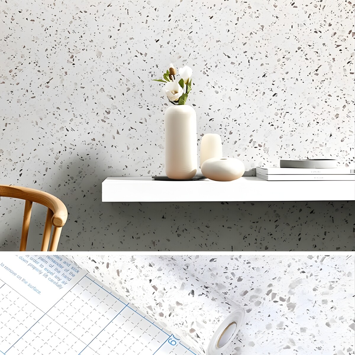 Vinilo Decoración Mesada Pared 60 Cm X 2m - TERRAZO 