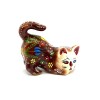 Gato de cerámica Marrón