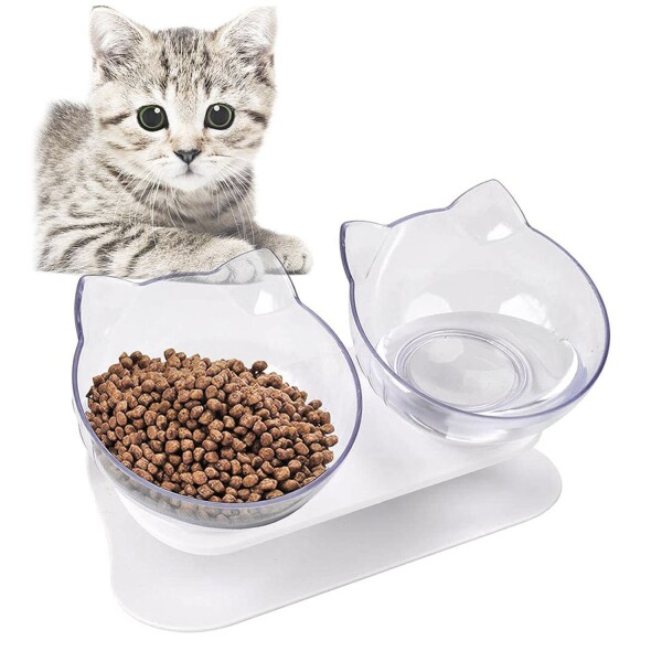 Comedero Plato Doble Bebedero Agua Perros Gatos Mascotas Comedero Plato Doble Bebedero Agua Perros Gatos Mascotas