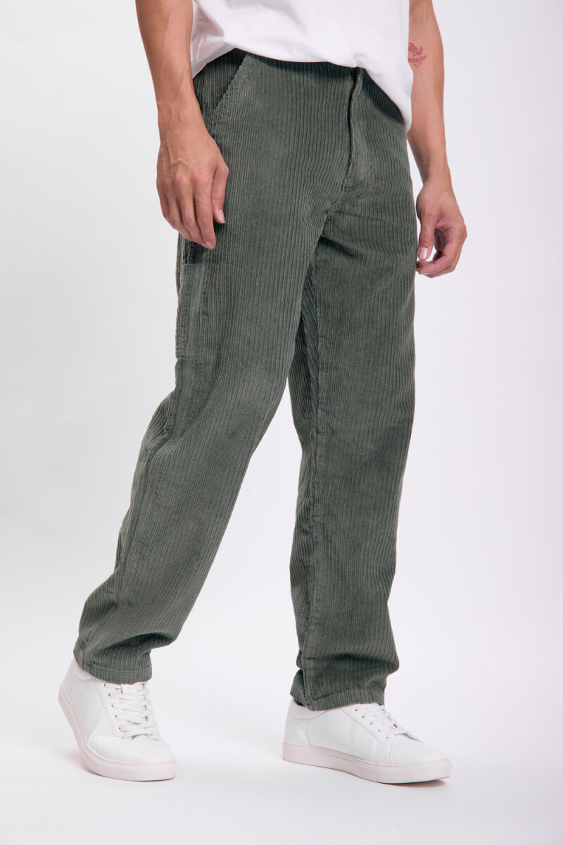 Pantalón pana Verde