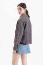 CHAQUETA MIX Gris