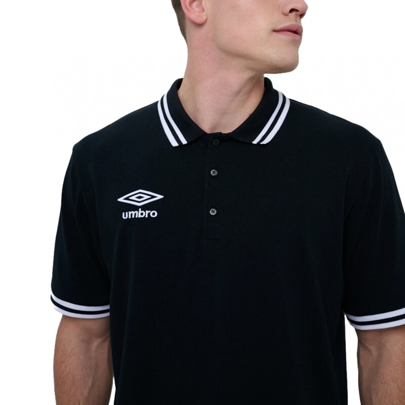 Remera Polo Umbro Delta Black