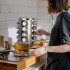 Especiero Giratorio 20 Frascos Vidrio Para Condimentos Cocina Acero Inoxidable Imback Especiero Giratorio 20 Frascos Vidrio Para Condimentos Cocina Acero Inoxidable Imback