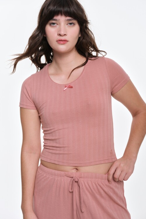 Remera Becca Rosa Palo