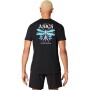 Polo Tenis Game Seasonal Graphic Tee Hombre Performance Black