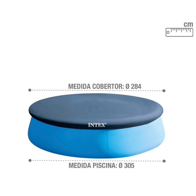 INTEX COBERTOR LONA PISCINA INFLABLE DIÁMETRO 305CM Intex Cobertor Lona Piscina Inflable Diámetro 305cm