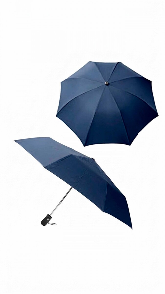 PARAGUAS AUTÓMATICO MANGO COMUN - AZUL 
