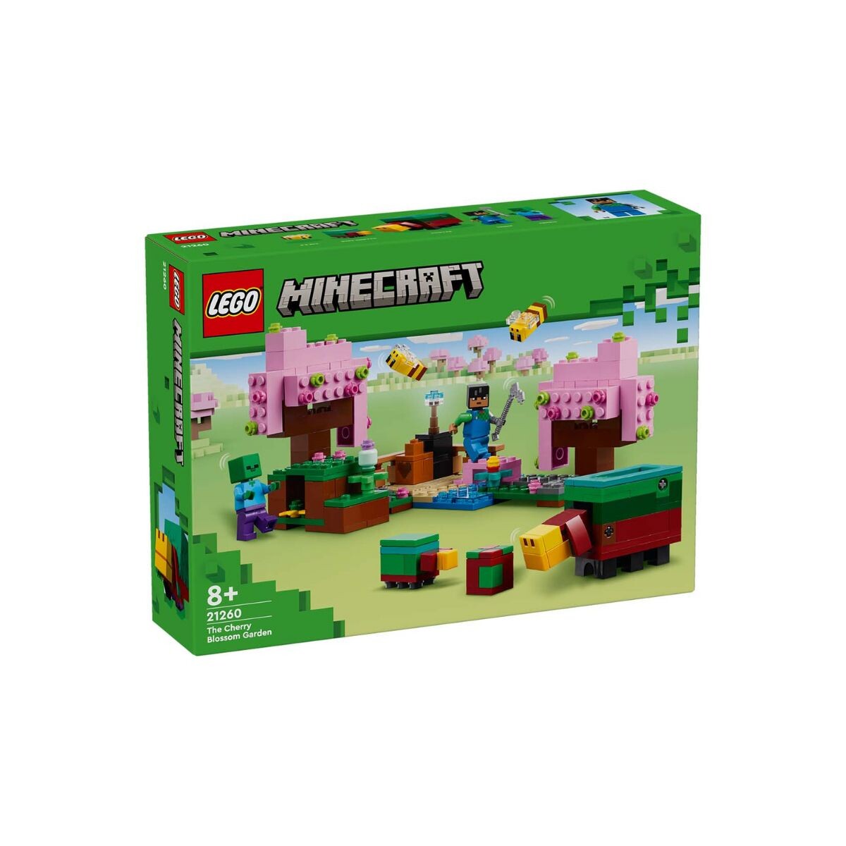 Bloques Para Armar Lego Minecreaft El Jardín De Los Cerezos 304 Pcs 8+ 