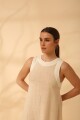 VESTIDO ACAI SHORT SS24 Beige Y Mant