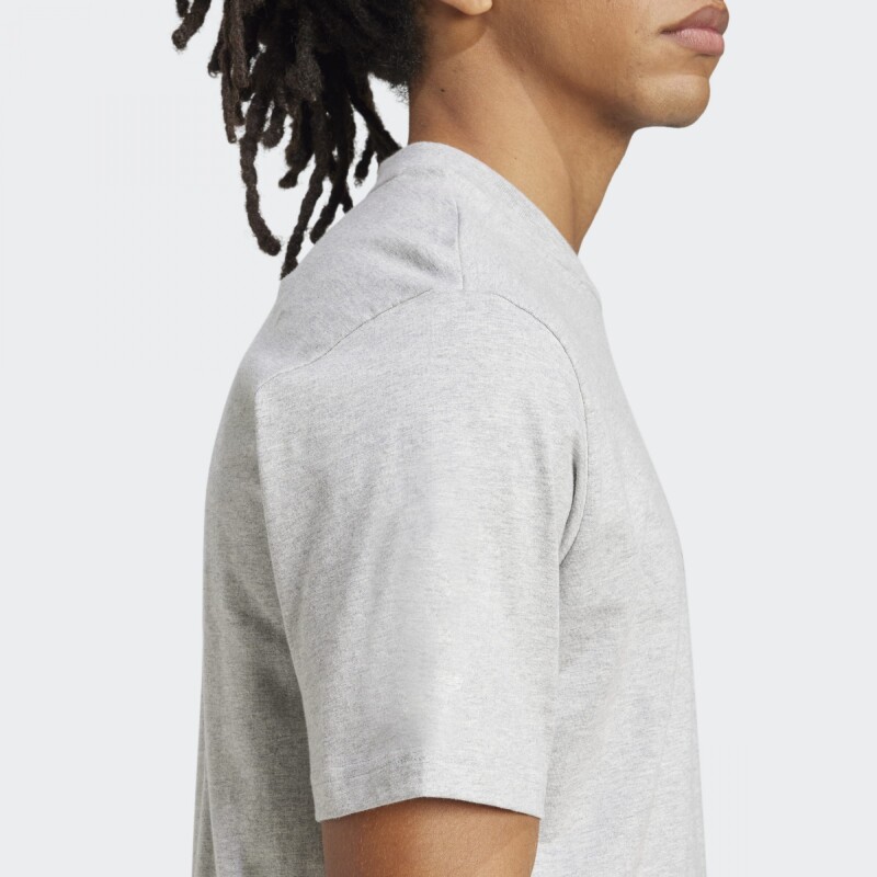 Remera Adidas Essentials Linear Single Gris