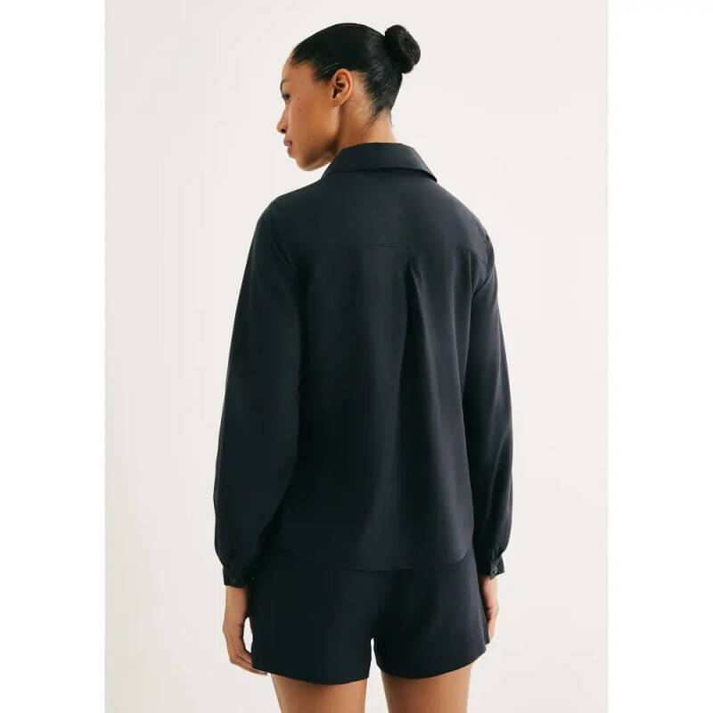 CAMISA ML FEM PRETO ESCURO