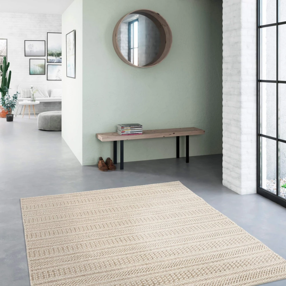 Alfombra Indy - 160/230 - Beige Lineal Alfombra Indy - 160/230 - Beige Lineal