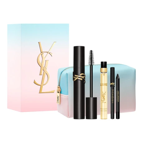 Set YSL Mini Máscara 5ml + Mini Delineador 2ml + Libre EDP 10ml + Estuche Cofre Set YSL Mini Máscara 5ml + Mini Delineador 2ml + Libre EDP 10ml + Estuche Cofre