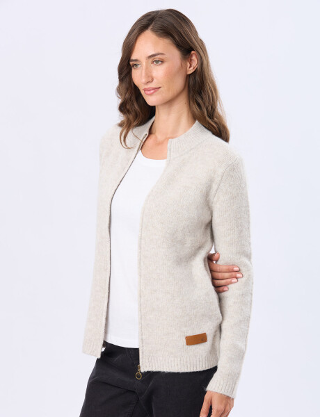 CARDIGAN TEJIDO DE ABRIGO Gris