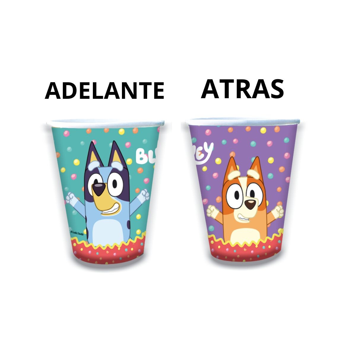 Vaso x8 BLUEY 