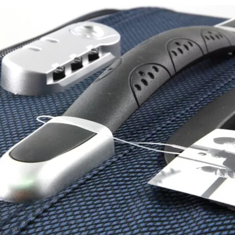 Set 3 valijas Berlina de arrastre en tela semi-rígidas con ruedas en línea, tranca y manija telescópica Azul