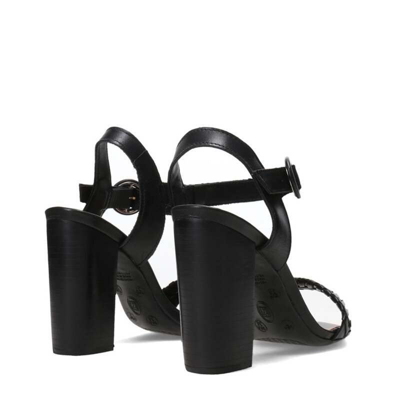 Sandalias de Mujer Bottero Taco Alto Negro