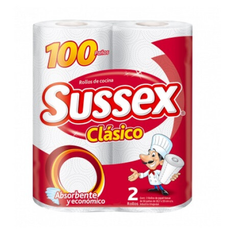 TOALLA DE COCINA SUSSEX CLASICA X 2 100 PAÑOS IP1315 TOALLA DE COCINA SUSSEX CLASICA X 2 100 PAÑOS IP1315