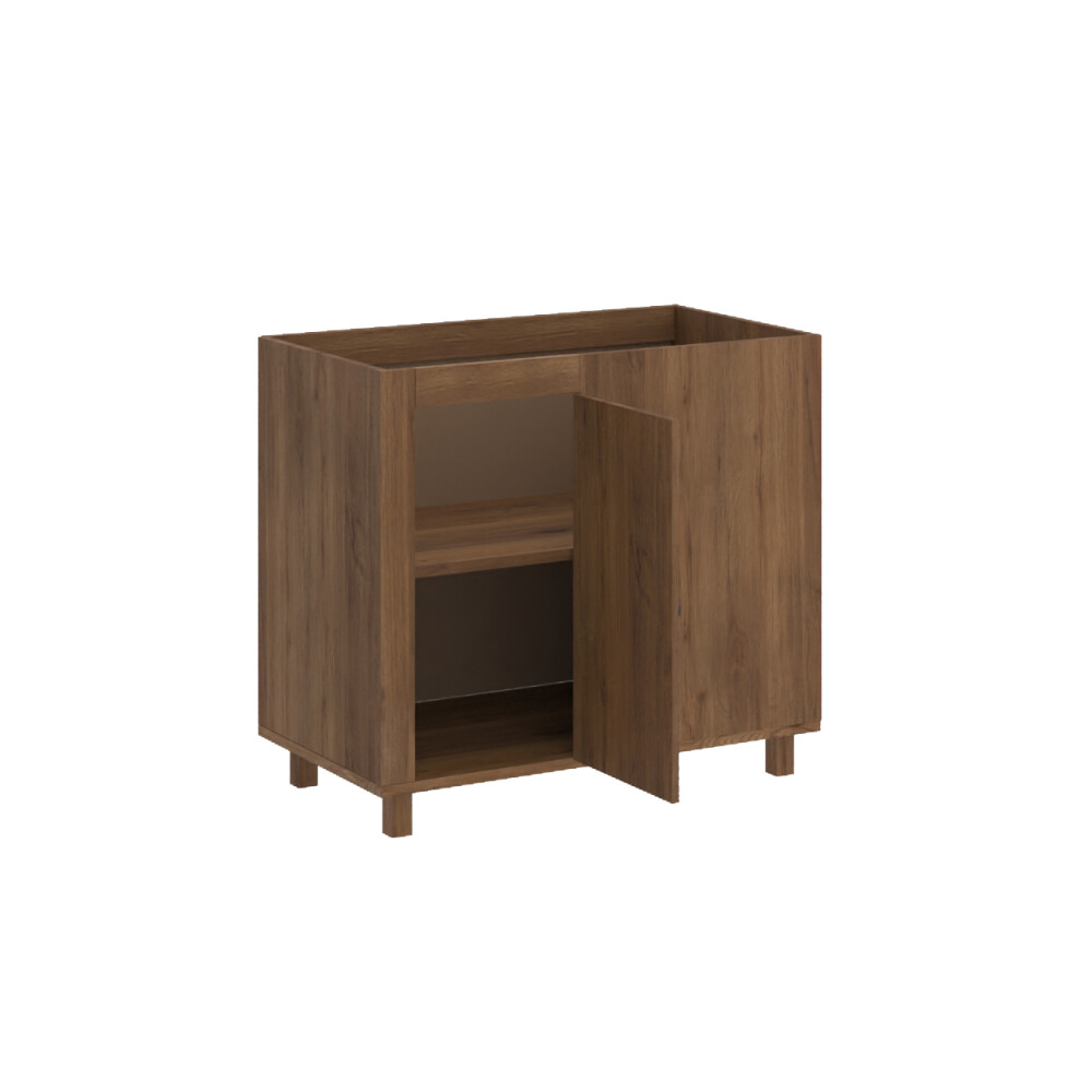 Bajo mesada Esquinero - Linea Mexicana Nogal