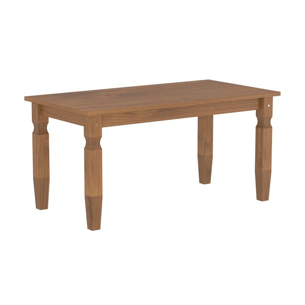 JUEGO DE COMEDOR PINO MARRON MEX 1+6