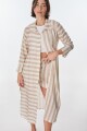 Vestido Balt Rayas Beige