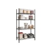 Estanteria de 4 Estantes de Metal 91 x 46 x 180 cm Estanteria de 4 Estantes de Metal 91 x 46 x 180 cm