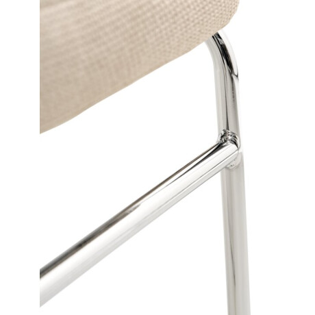 Silla De Comedor Hammel Beige/Cromo