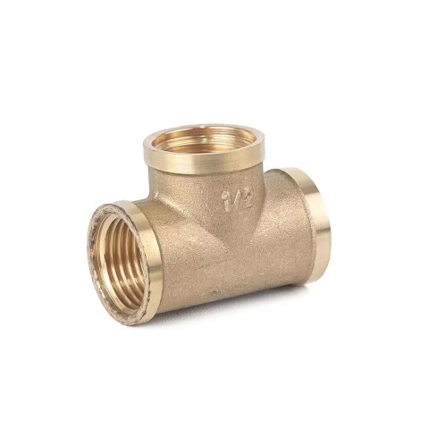 Tee de bronce 1/2" Tee De Bronce 1/2"