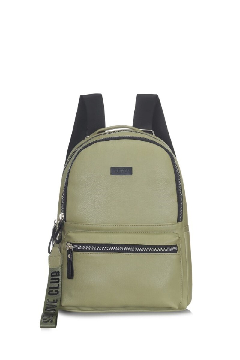 Mochila doble cierre Beige